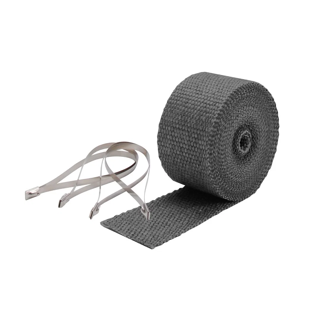 10119 – DESIGN ENG Exhaust System Wrap, 25 Foot Roll 2 Inch Width Black Glass Fiber Withstands 1200 Degree Fahrenheit...